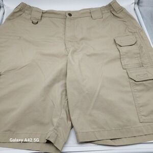 5.11 Tactical Academy Cargo Shorts Mens 38‎ Khaki Tan Ripstop 73308-162